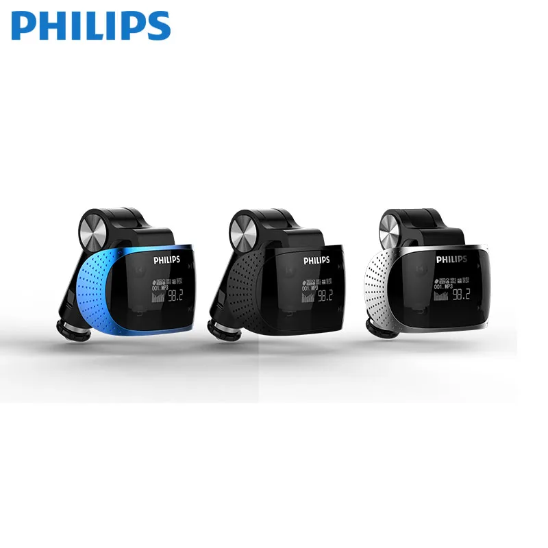 PHILIPS Bluetooth MP3 Плеер Поддержка AUX TF У Диска Беспроводной Громкой Связи FM Передатчик