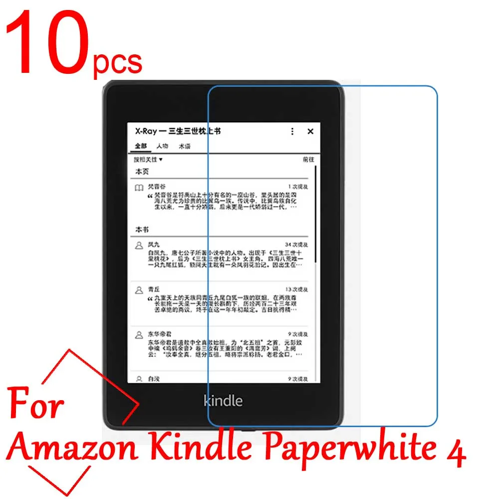 

10pcs Ultra Clear/Matte/Nano anti-Explosion LCD Screen Protector Cover For Amazon Kindle Paperwhite 4 2018 New Protective Film