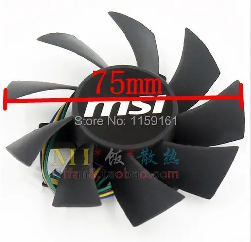 Бесплатная доставка видеокарта T128015SU MSI R4770 HD4770 4PIN PWN|graphic card fan|graphics cooling fangraphics fan