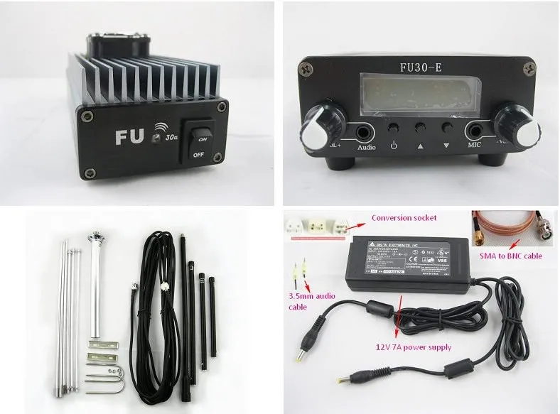 бесплатно fmuser shipping10pcs 30w профессиональные fm передатчик усилителя 85 ~ 110 мгц fu 30a