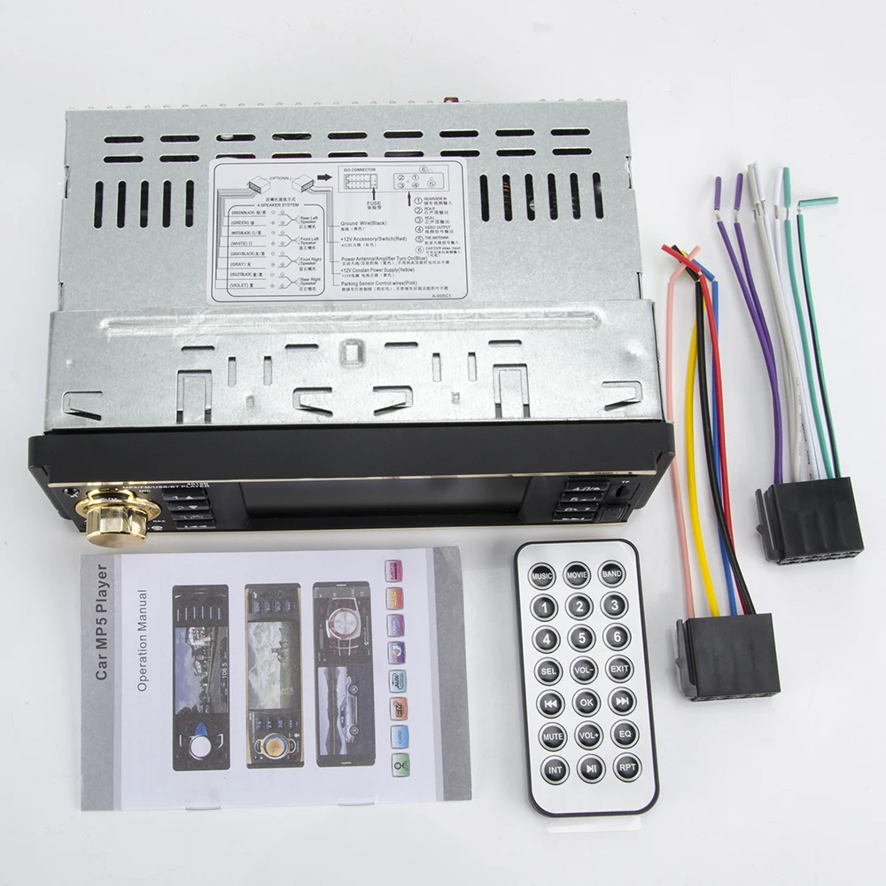 SINOVCLE 4 &quotTFT экран 1 Din автомобильное радио аудио стерео Bluetooth MP3 USB AUX FM Аудио плеер с