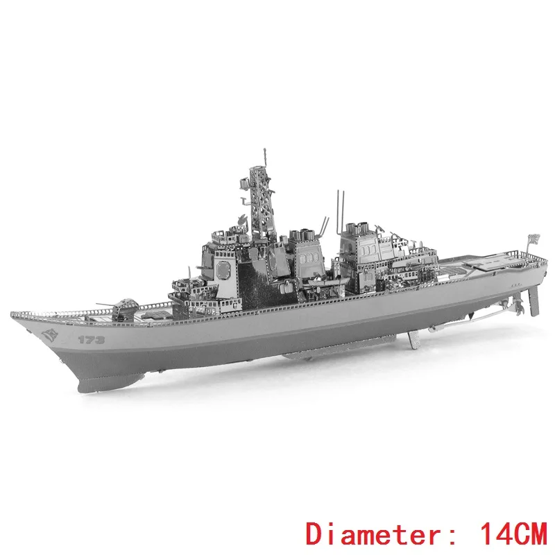5 3D металлическая головоломка класс Разрушитель Тип военный корабль модель DIY лазерная резка головоломки KMS Bismarck линкор USS Энтерпрайз Миссури Yamato - Цвет: 5