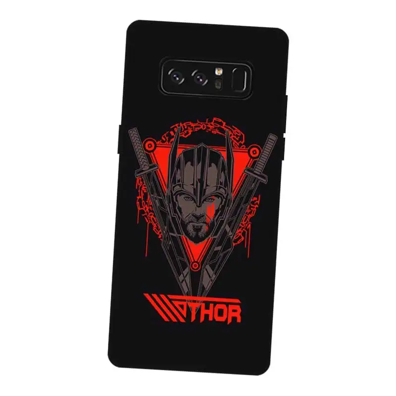 P224 Thor Loki Black Silicone Case Cover For Samsung Galaxy Note 3 4 5 8 9 10 Plus M10 M20 |