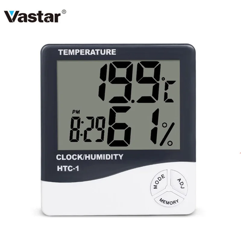 Vastar цифровой ЖК электронный термометр измеритель влажности гигрометр