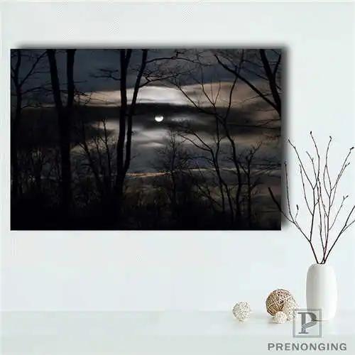 Пользовательские tree_light (1) Печатный постер тканевая ткань настенные