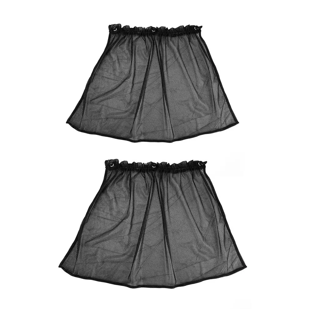 2 шт. черная Автомобильная шторка от солнца нейлоновая сетка оконная складная