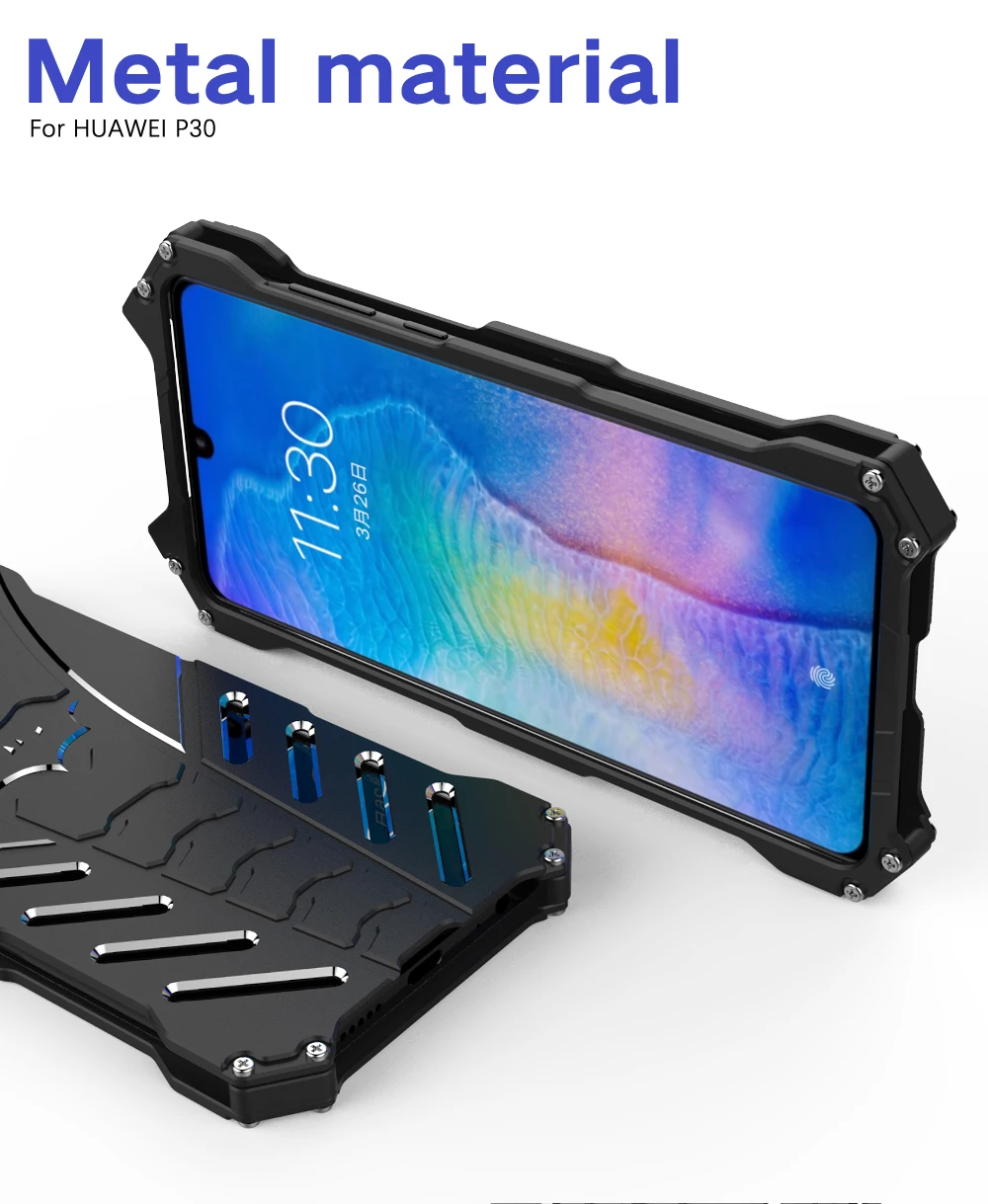 Металлический бронированный чехол с Бэтменом для huawei P30 Pro P30 Lite P20 Pro P20 Lite Nova 4e 3e P10 P9 Plus, чехол с Железным человеком, чехол для телефона