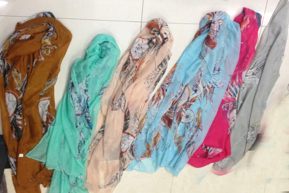 

2016 New Women Feather And Eyes Print Scarves Dream Seeker Print Lady Fashion Scarf Shawl Wrap Hijab Free Shipping