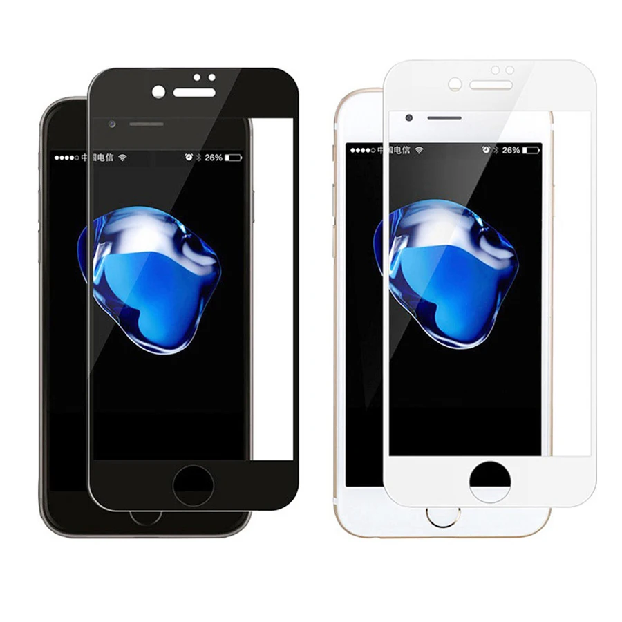 Закаленное стекло для apple iphone 6 s plus защитная пленка экрана HD полное покрытие 7 8 x xs