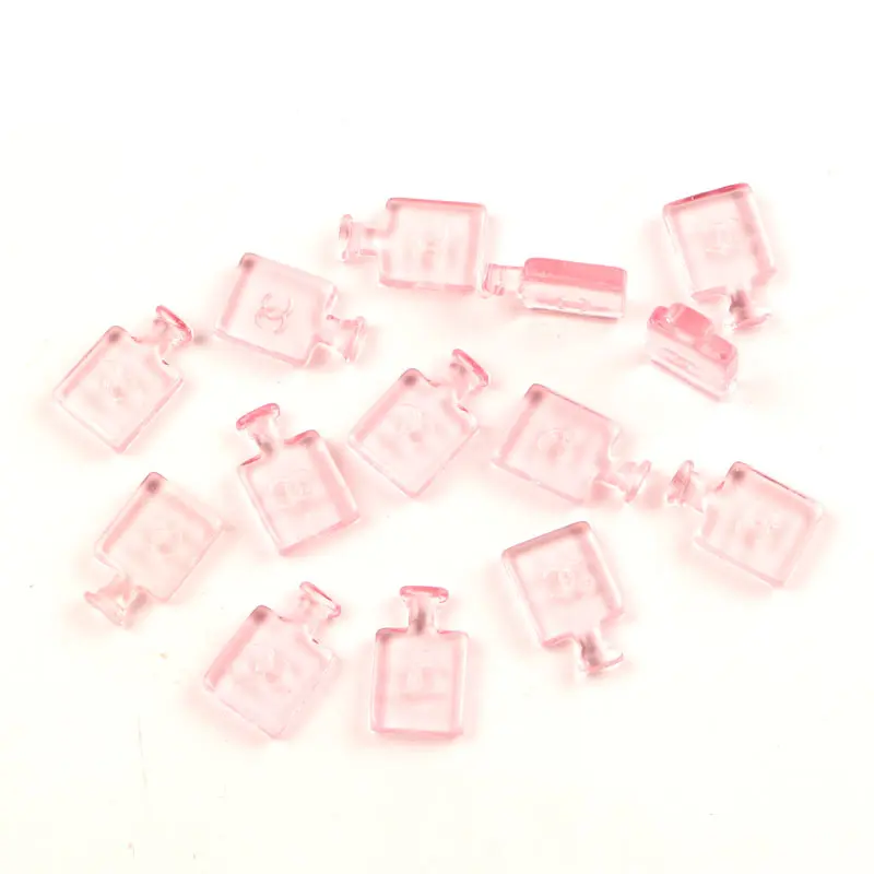 Pink-20pcs 20 шт 15x10 мм смешанные полимерные флаконы для духов, кабошоны, украшения для скрапбукинга, аксессуары для рукоделия - Цвет: Pink-20pcs
