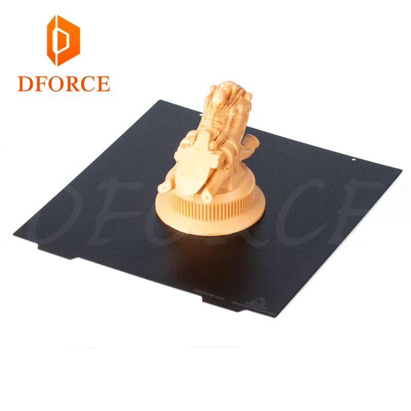 DFORCE 235X235 ender 3 двухсторонняя текстурированная PEI пружинная стальная пластина с