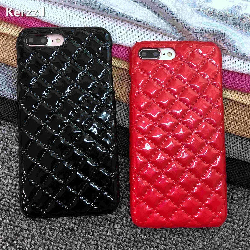 Чехол для телефона Kerzzil iPhone 8 X роскошные чехлы из искусственной кожи с алмазной