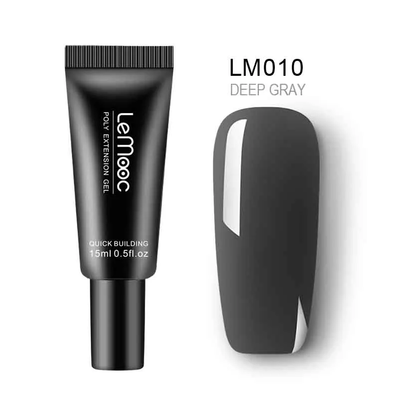 15ml poly UV gel 10 LEMOOC, 20 мл, УФ гель для ногтей, жидкость для выскальзывания, полистроительный раствор, безболезненный акриловый инструмент для наращивания ногтей, Маникюрный Инструмент - Цвет: 15ml poly UV gel 10