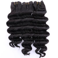 color 2 deep wave hair 300gramlot high temperature synthetic hair bundles 12 20 inch available hair weave