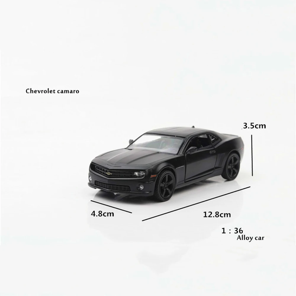 1:36 Chevrolet игрушечный Camaro модели автомобилей с горячим колесом двери горячими