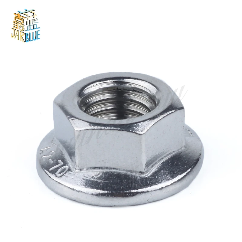 

Free Shipping 10pcs/Lot304 Stainless Steel Flanged Hex Nut Flange M12 DIN6923