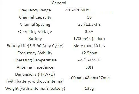 2 шт. Hytera HYT TC-320 UHF400-420MHz рация TC320 двухстороннее радио с 1700 мАч литий-ионная батарея