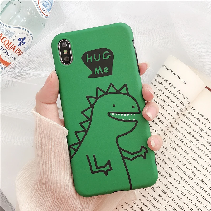 Glam чехол для телефона с рисунком маленького динозавра iPhone XS Max XR X 8 plus 7 6 S/6 Plus