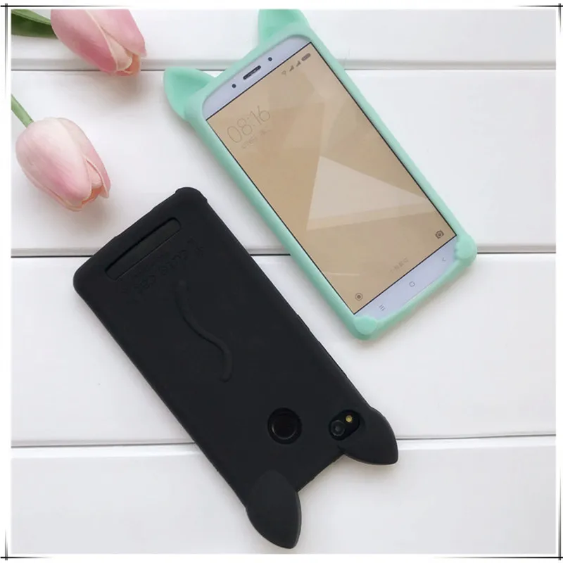 Xiaomi Redmi 3S Case Cover Cute 3D Cat Ear Cartoon Soft Silicone Gel For 3 S phone case redmi Pro |
