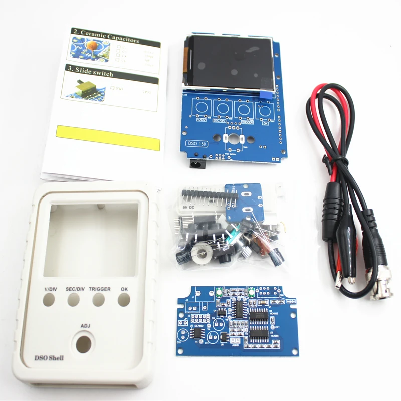 Оригинальный JYE Tech DSO-SHELL DSO150 15001 К DIY цифровой осциллограф комплект с Корпус |