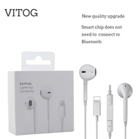 lighting earphone wired i12 hifi stereo earbuds music headset with microphone for apple iphone 7 8 plus 11 pro x xs 12