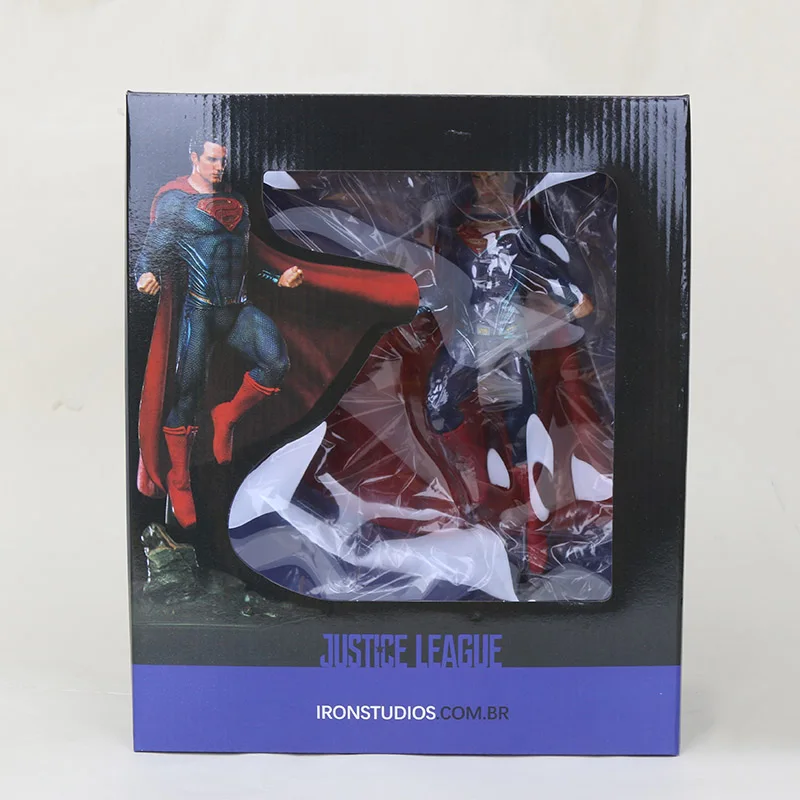 superman box 22-27 см игрушки Marvel Мстители Фигурка Человека-паука Железный человек танос Марк MK47 Дэдпул Дэнверс статуя ко железная студия фигурки - Цвет: superman box