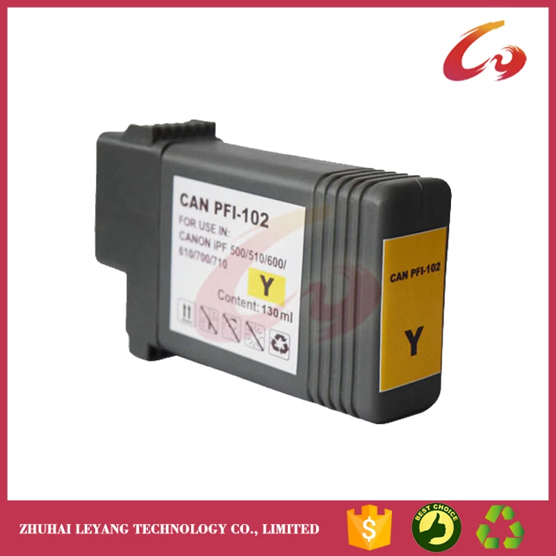 6PK 130 мл PFI-102 картридж для canon IPF500 IPF510 IPF600 IPF610 принтер совместимый с чипсами и