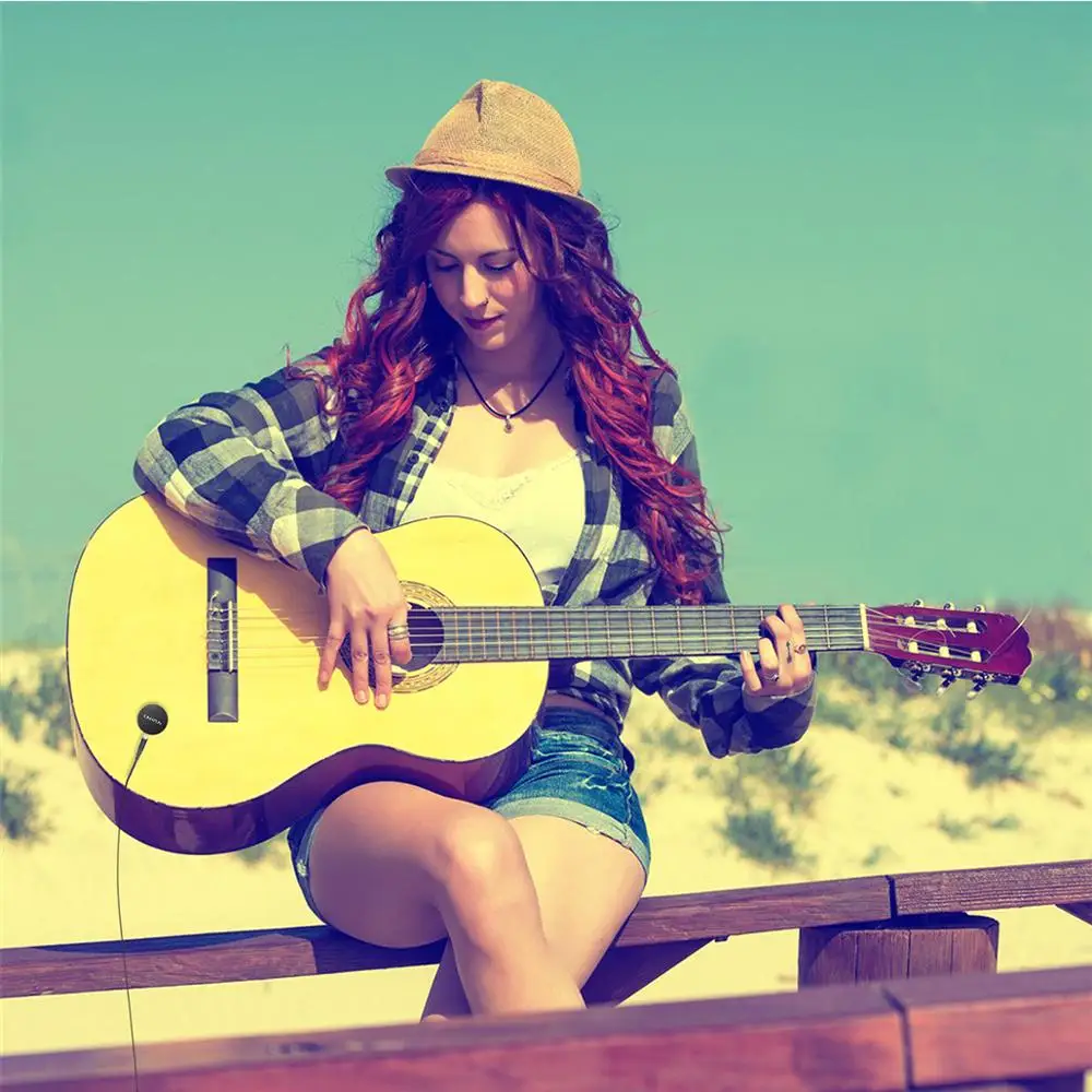 Профессиональный мини микрофон KIMAFUN для деревянной гитары скрипки банджо