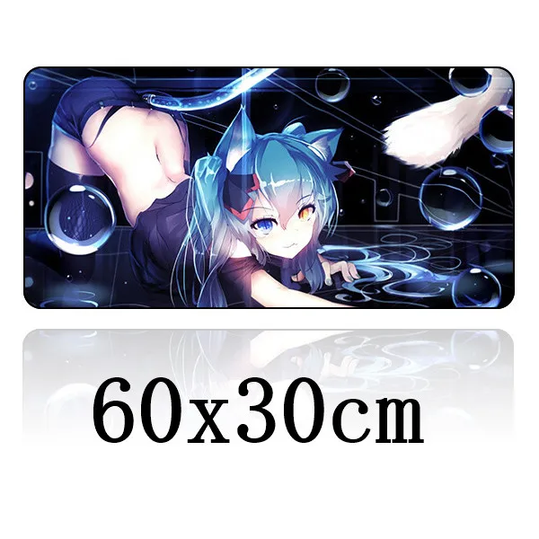 Fffas Большой 60x30 см аниме Мода Мышь Pad Игры Геймер игровая Мышь pad клавиатура Коврики mausunterlage цапиш souris для Планшеты PC - Цвет: cat girl