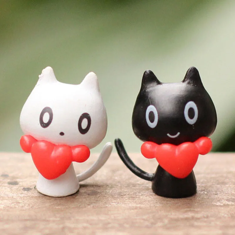 Милый котенок животных миниатюрный Сказочный Садовый дом украшение для дома