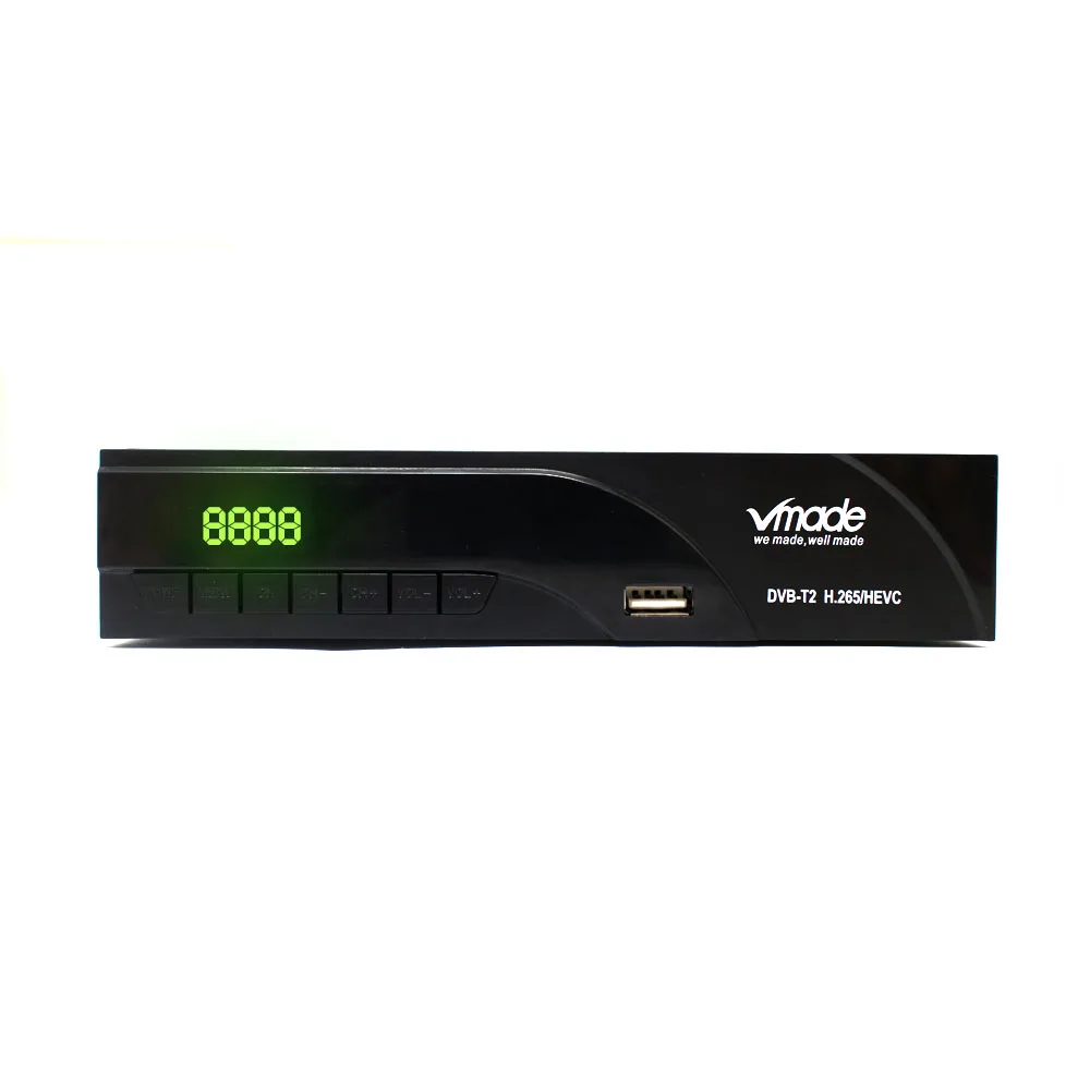 Полностью HD DVB T2 цифровой наземный телеприставка H.265 1080p Встроенный сетевой
