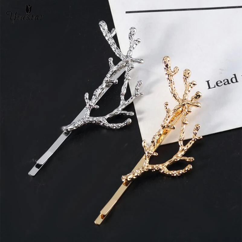 Металлические заколки для волос Yiyustar в стиле ретро с перьями | Украшения и
