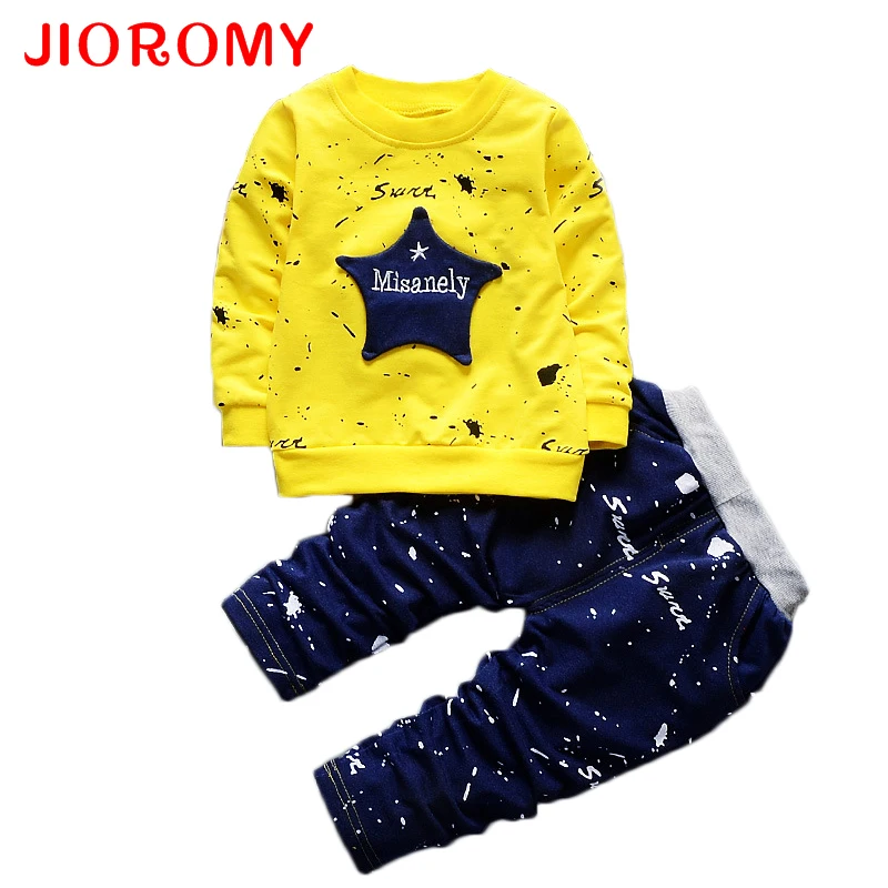 JIOROMY комплект детской одежды осень 2019 одежда для мальчиков 2 пальто на и девочек