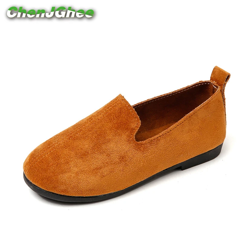 Mumoresip Girls Shoes Slip-on Soft Leather Casual Sneakers Boys Flats Candy Colors Children Kids Comfortable Loafers Flat |