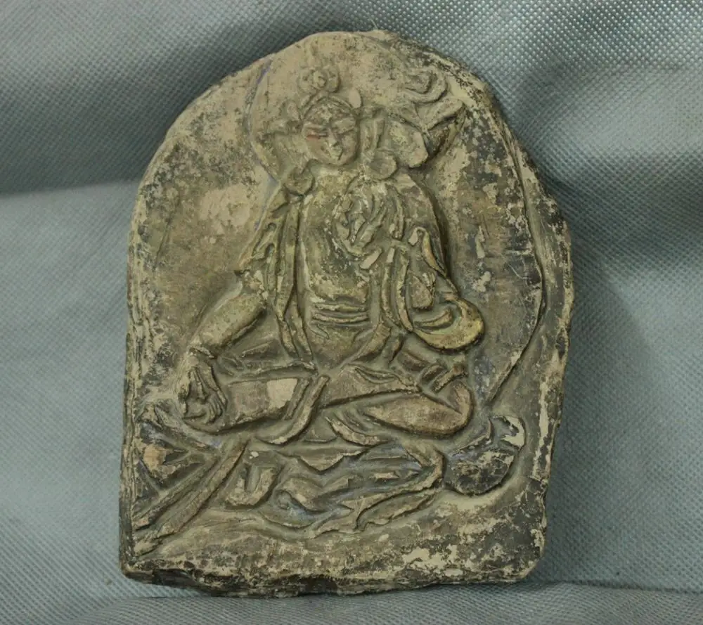 Китай античный Тибет Марни камень буддистская Белая Тара Будда статуя QQ EW | Дом и