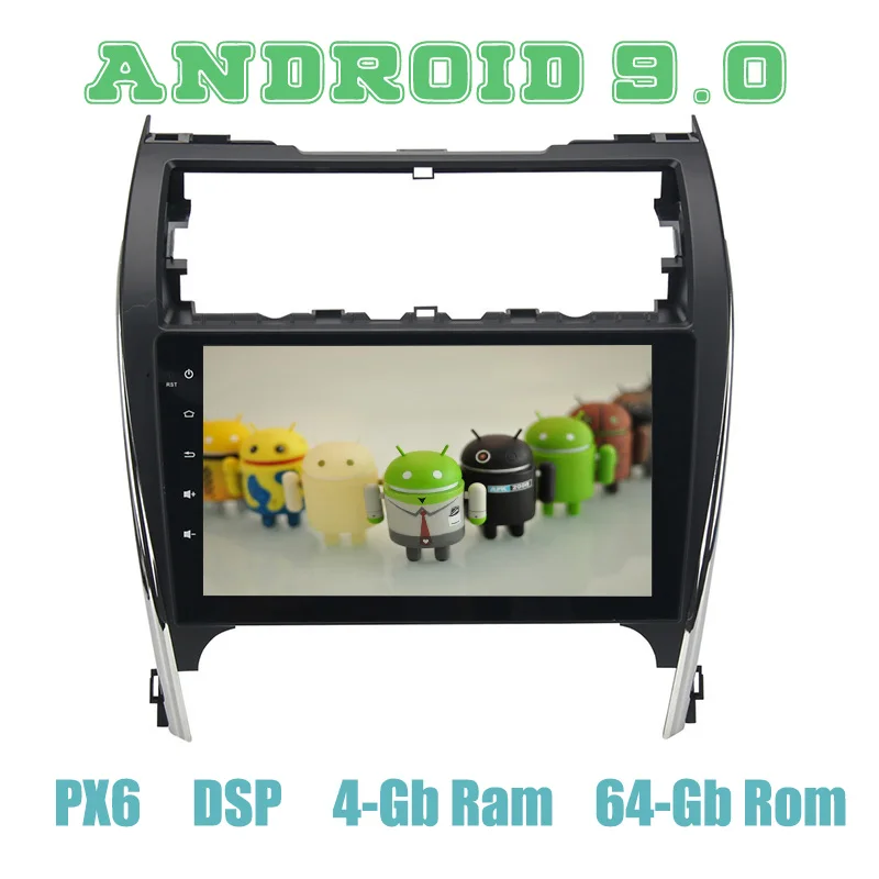 PX6 Android 9 0 Автомобильный GPS радио мультимедиа для toyota camry 2012 2013 2014 США и средний