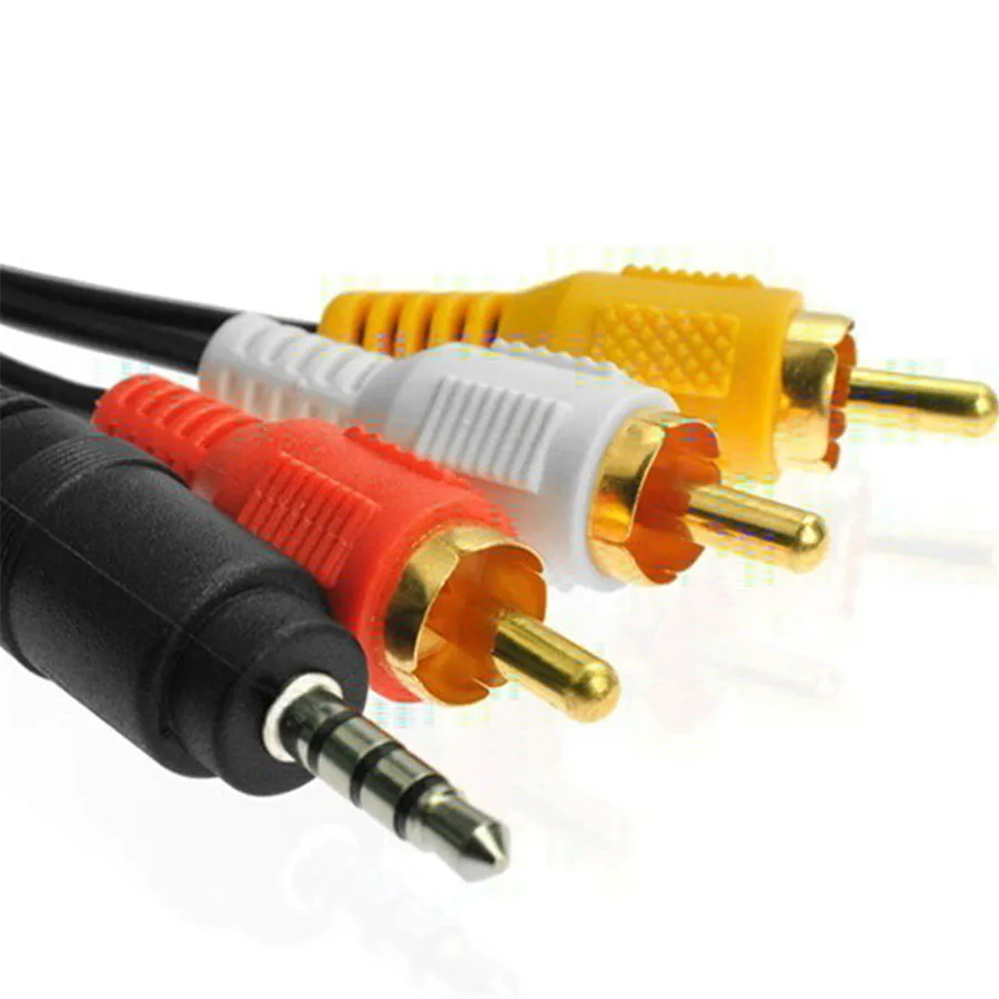 Аудиокабель JRGK RCA штекер 3 5 мм к 3RCA стерео AUX разветвителю кабель 1 м футов для
