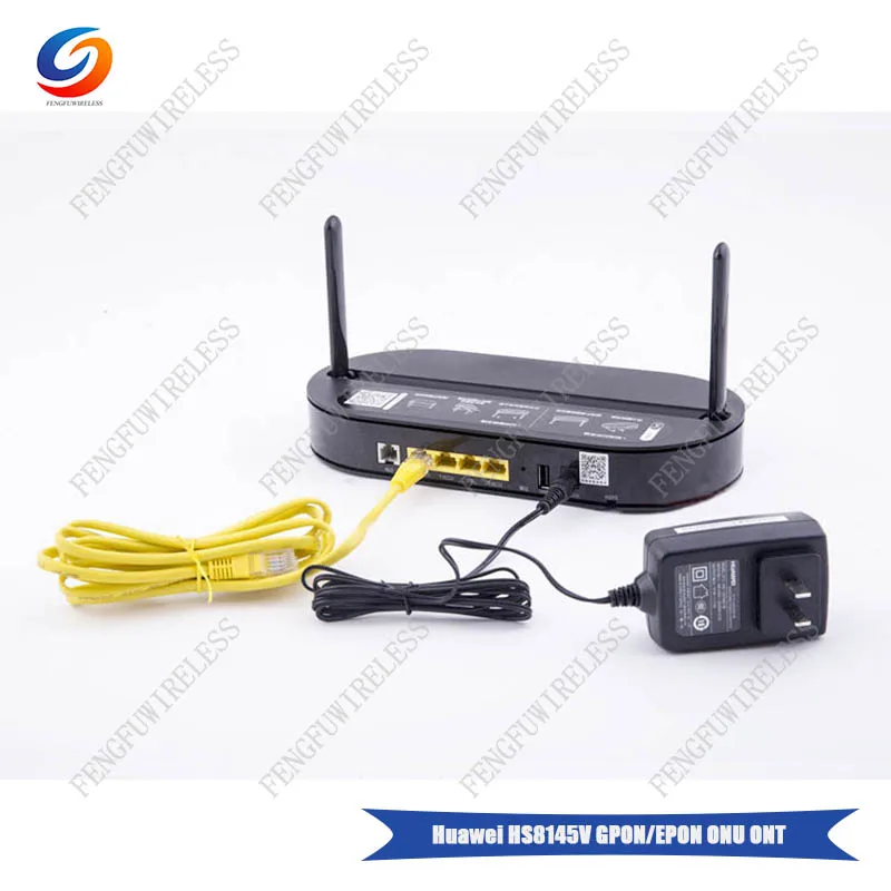 100% оригинал HS8145V GPON ONU 4GE порт + 1 телефон 2USB с 2 4G и диапазонами Wi Fi логотипом China telecom