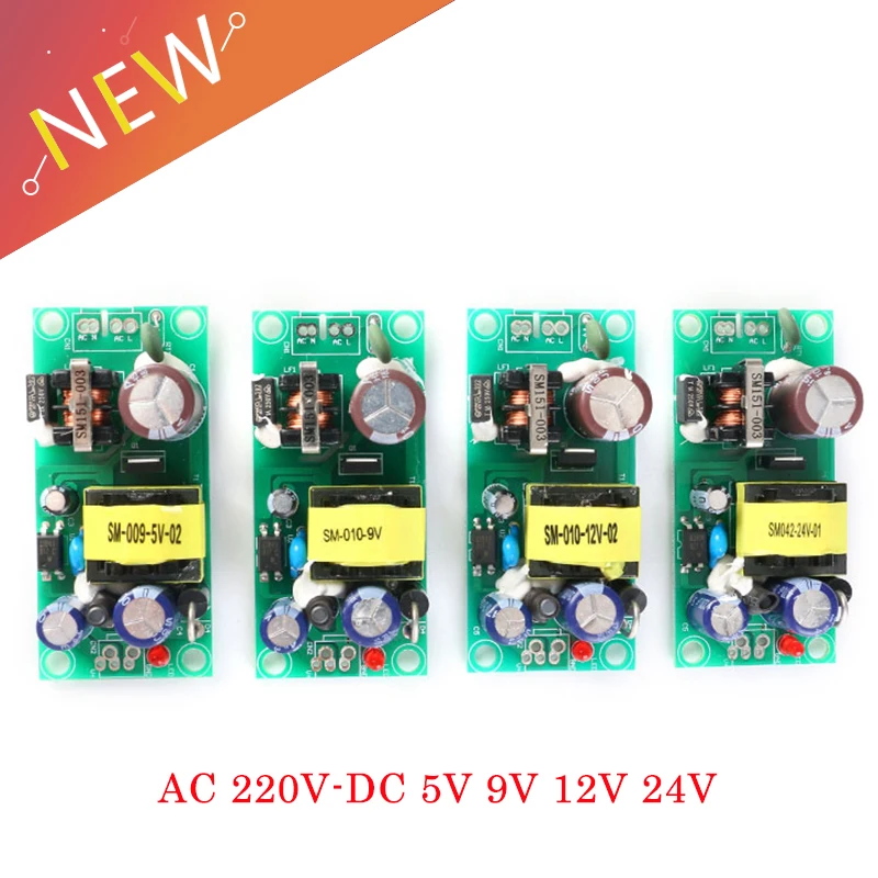 AC DC изолированный переключатель модуль питания преобразователь 220V To 5V 9V 12V 15V 24V