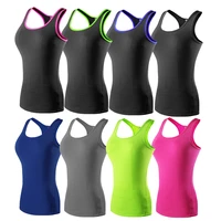 new women sleeveless t shirts workout tank top solid gym sportswear fitness jogging camisole tops ladies running vest
