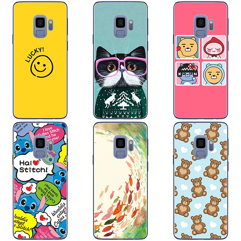 For Samsung Galaxy S9 G9600 G960F Case Hard Plastic Back Cover Cases Painting Abstract Coque Patterned Shell Skin |