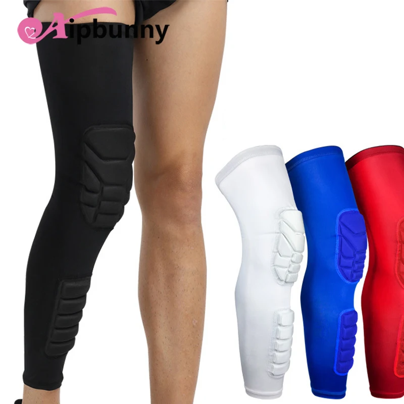 1 Pcs Heavy Professional Cycling Padded Legwarmer Football Soccer Sleeves Knee Protector Running Jogger Baskeball Leg Warmers | Спорт и