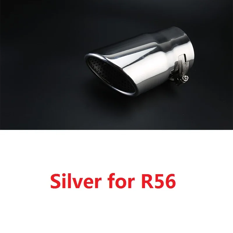 Silver for R56 Наконечник глушителя из нержавеющей стали для Mini Cooper Countryman Clubman R55 R56 R60 F54 F55 F56 F60 Замена - Цвет: Silver for R56