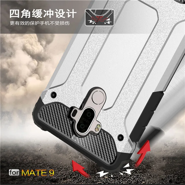 Hybrid Hard Case for Huawei P8 P9 Lite Plus Mate 8 S Honor V8 5C 5X 7 6S 6X Y6 Pro 5A Full Back Cover Armor New Man Cases |
