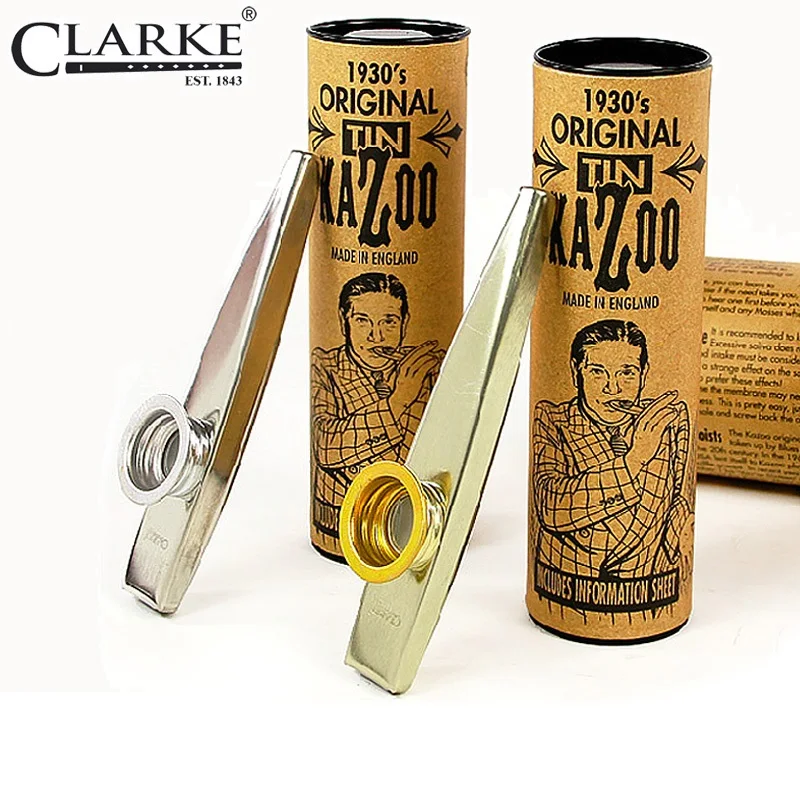 

QiCai Clarke Tinwhistle the Origin Tin Kazoo Toy Musical Instrument, made in UK