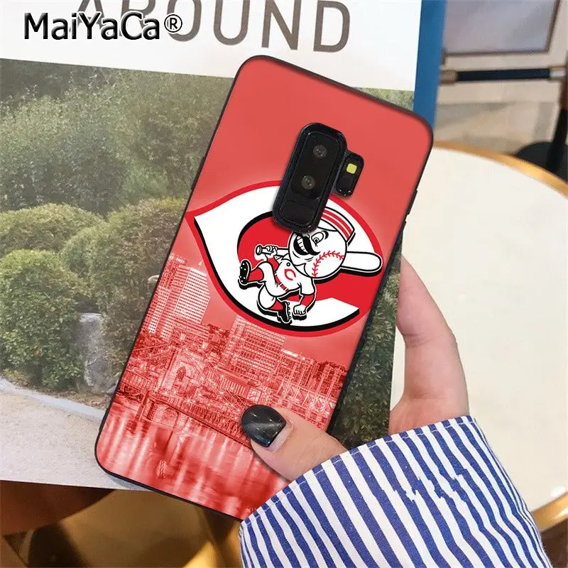 Мягкий силиконовый чехол MaiYaCa Cincinnati для Samsung S9 plus S5 S6 S6edge S6plus S7 S7edge S8