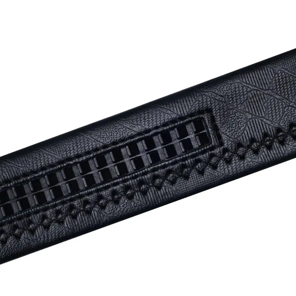 

BK-0043 Barry.Wang 2017 Fashion Automatic Buckle Leather luxury Belts 110cm-150cm Long Business Male Alloy buckle Belts for Men