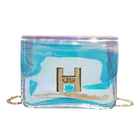 fashion laser transparent crossbody shoulder messenger bag new pvc waterproof beach luxury handbags women bags designer bags