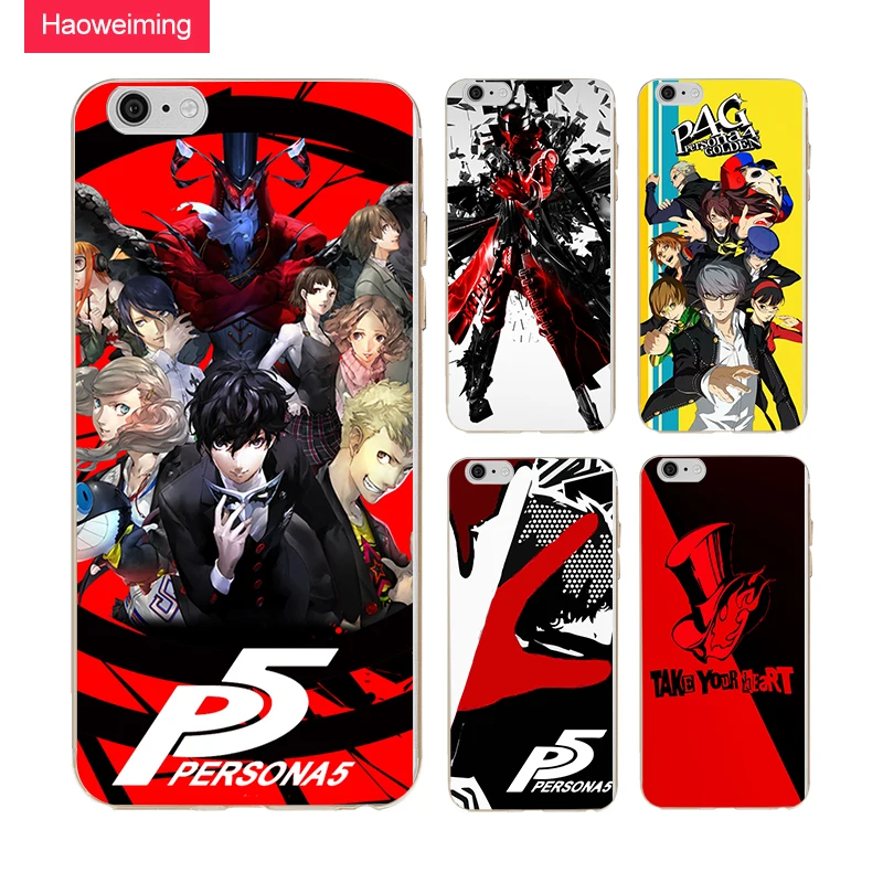 Haoweiming Persona 9 Aegis Мягкие TPU силиконовый чехол для Apple iphone 4 4s 5 5s SE 6 6s 7 8 Plus X