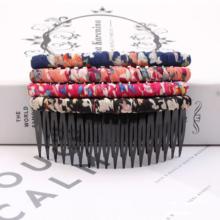 

WEIJUN 4 pcs / bag fashion headband Interposing comb headband for girls headband hair accessories headdress